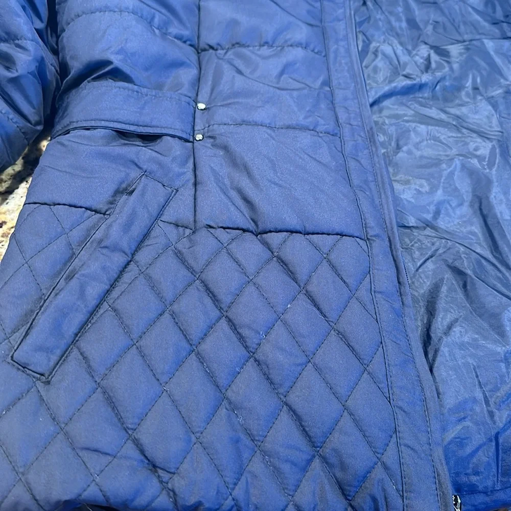 d.e.t.a.i.l.s‎ Quilted Puffer Jacket - New without Tags, Blue - 1X